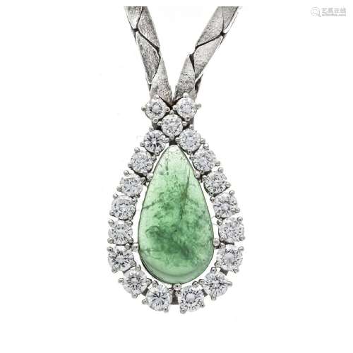 Emerald diamond necklace WG 585/00