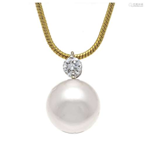 Mikimoto South Sea pearl diamond p