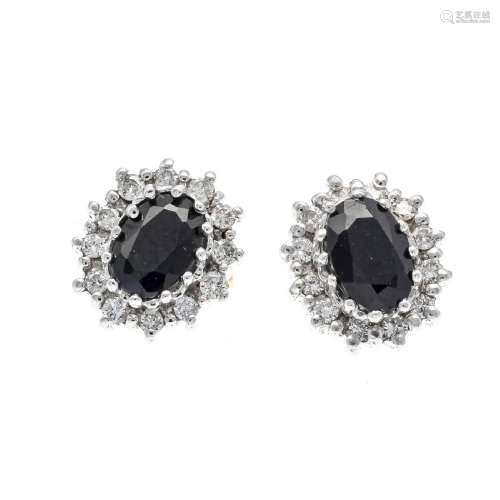 Sapphire diamond stud earrings GG/