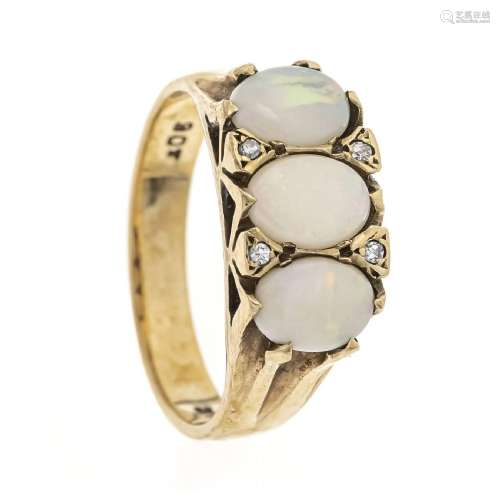 Opal diamond ring GG 375/000 unsta