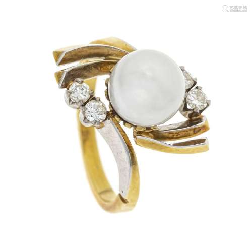 Akoya diamond ring GG/WG 750/000 u
