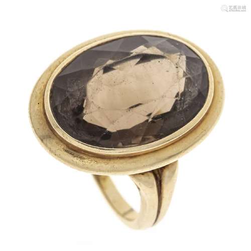 Smoky quartz ring circa 1940 GG 58