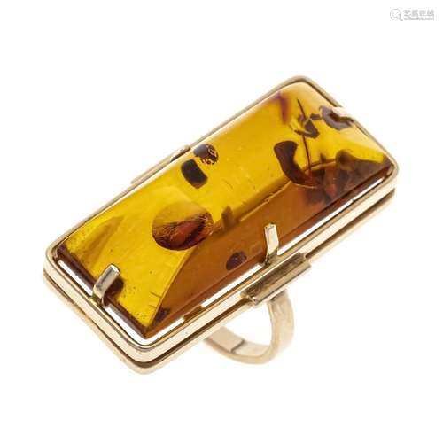 Amber ring GG 583/000 (Russian), w