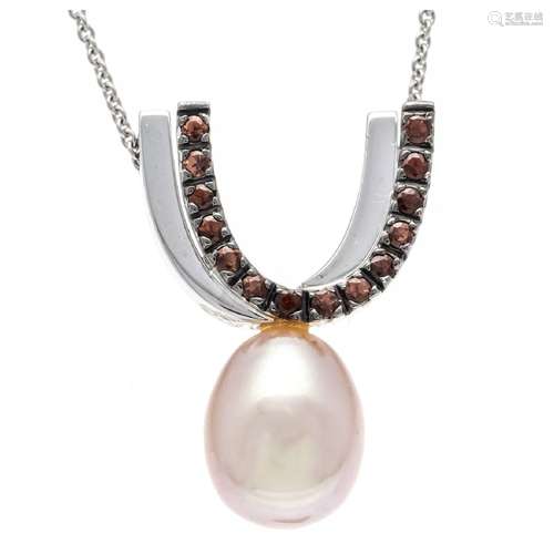 Pearl-sapphire necklace WG 750/000