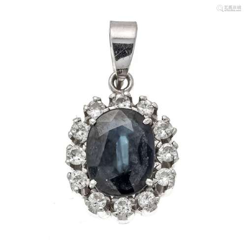 Sapphire-diamond pendant WG 585/00