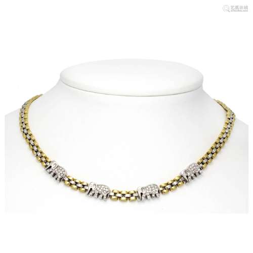 Link necklace GG/WG 750/000 with 4