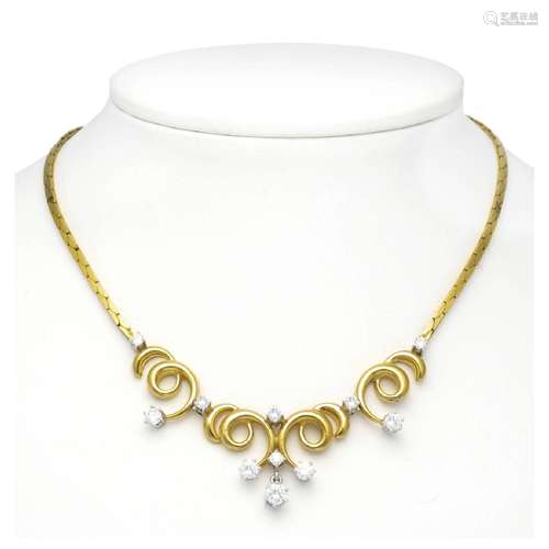 Brilliant necklace GG/WG 750/000 w