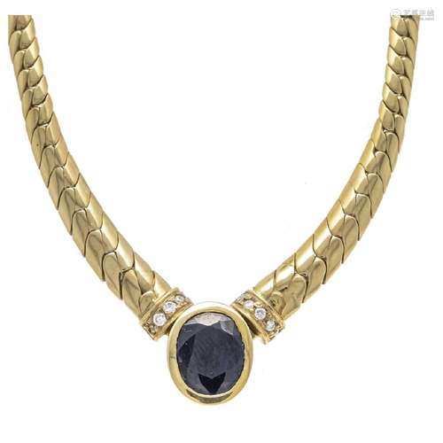 Sapphire and diamond necklace GG/W