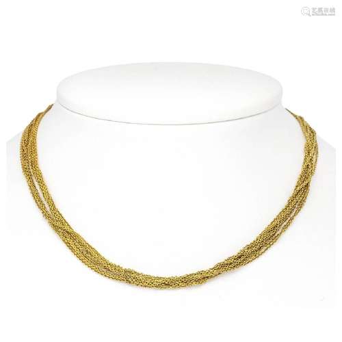 9-row necklace GG 750/000 with lob