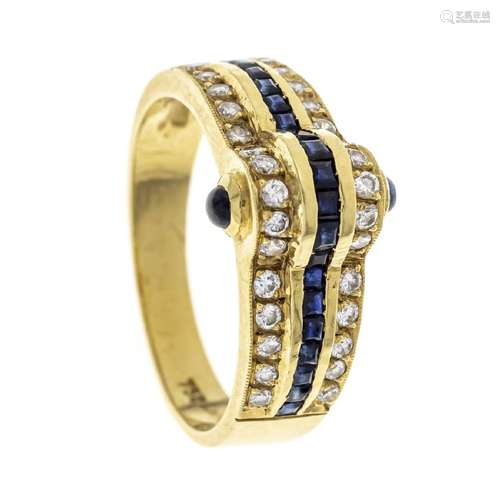 Sapphire diamond ring GG 750/000 w