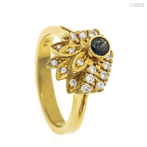 Sapphire diamond ring GG 750/000 w