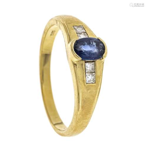 Sapphire diamond ring GG 750/000 w