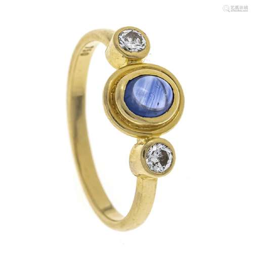 Sapphire diamond ring GG 750/000 w