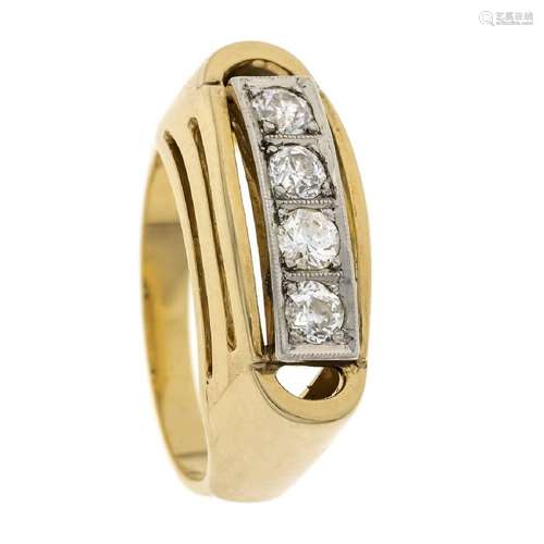 Riviere ring GG/WG 585/000 unstamp