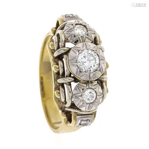 Brilliant ring GG/WG 585/000 with