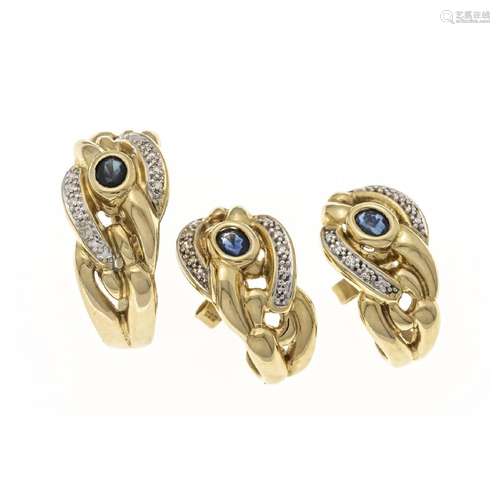 Sapphire-diamond set GG 585/000 wi