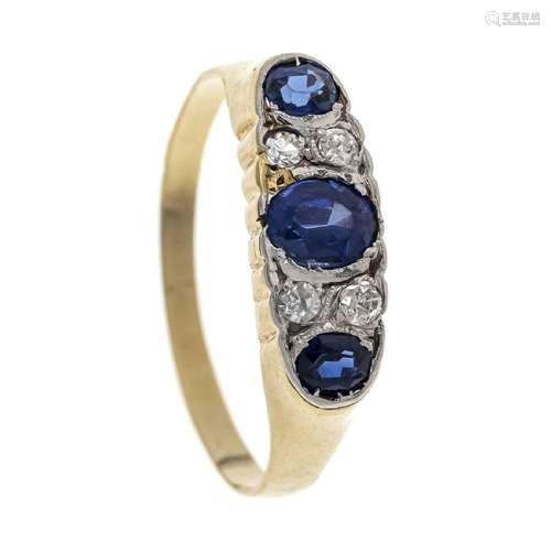 Sapphire diamond ring GG 585/000 c