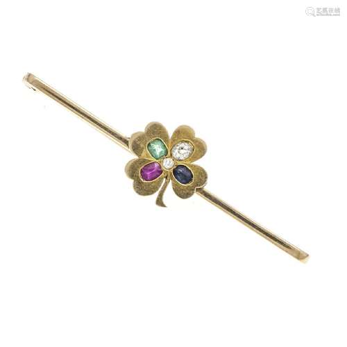 Art Nouveau shamrock brooch GG 750