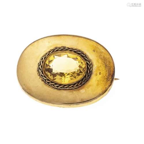 Oval shield brooch GG 585/000 unst