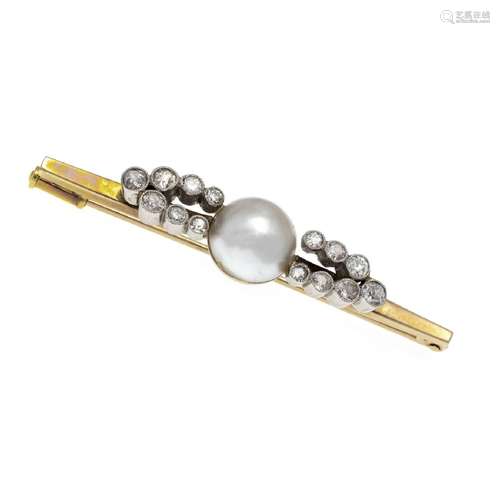 Mabé pearl stick pin RG/WG 585/000