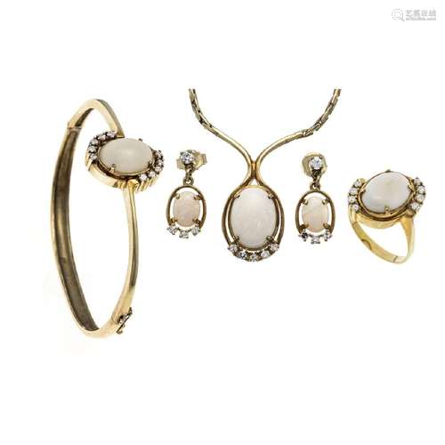 4-piece opal diamond set GG 585/00