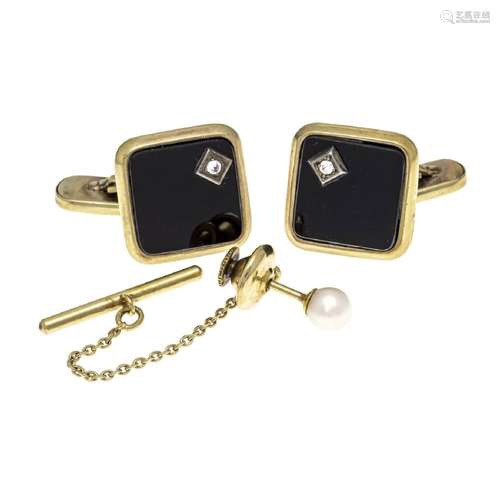 Cufflinks GG 333/000 with onyx pla