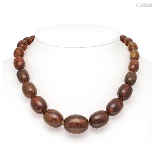 Art Deco amber necklace made of am