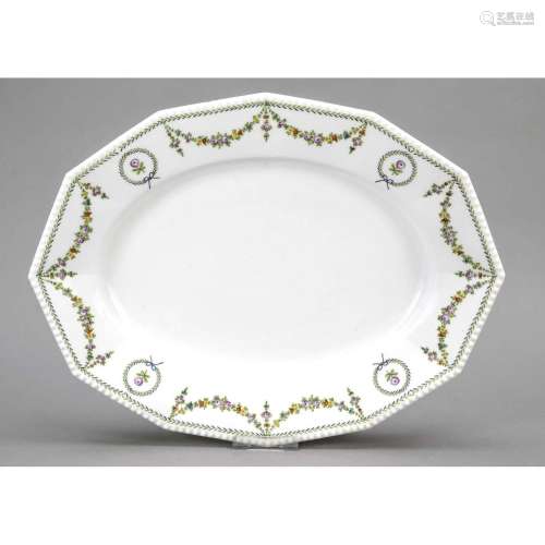 Oval serving plate, Nymphenburg,