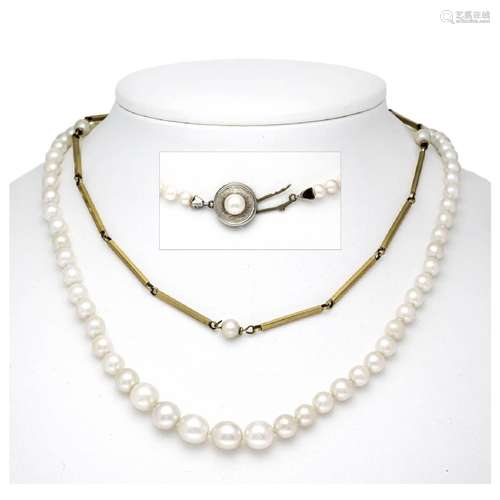 Akoya necklace GG/WG 333/000 with