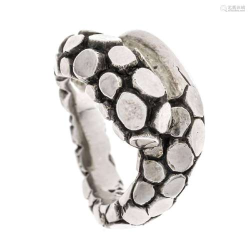 Designer ring silver 925/000 snake