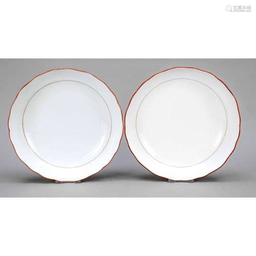 Pair of round bowls, Meissen, mar