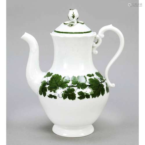 Coffee pot, Meissen, mark after 1