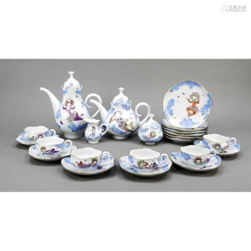 Coffee and tea set for 6 persons,