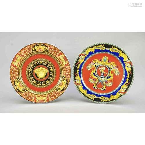 Two large plates, Rosenthal, end