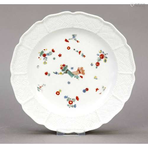 Plate, Meissen, 18th century, 1st