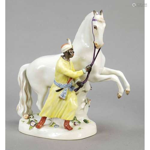 Horse tamer, Meissen, mark after