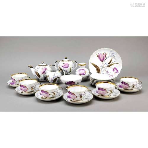 Tea set for 6 persons, 24 pieces,