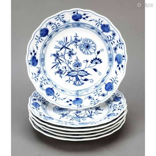 Six plates, Meissen, 2nd half of