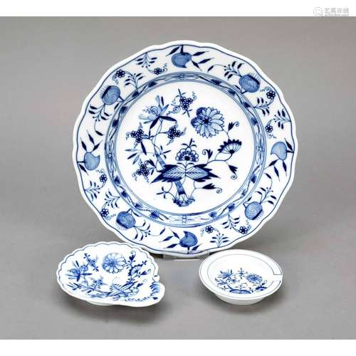 Set of three pieces, Meissen, 19t