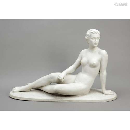 Sitting female nude, Schaubach, U