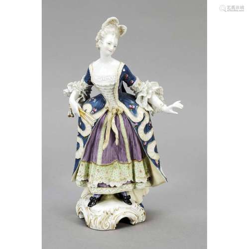 Rococo lady, KPM Berlin, year let