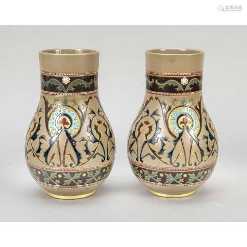 Pair of Art Nouveau ceramic vases