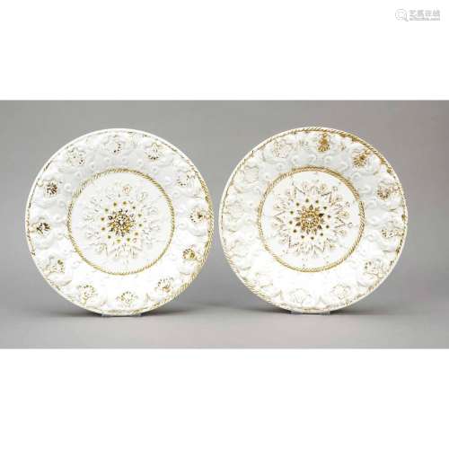 Pair of ornamental plates, Meisse