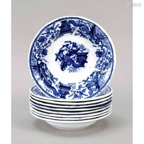 Nine ceramic plates, Petrus Regou