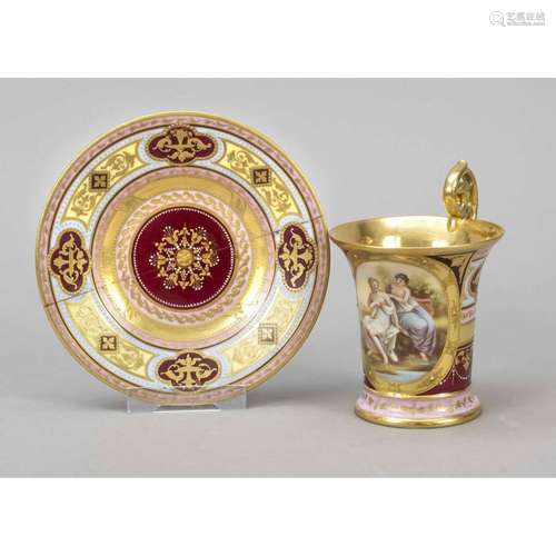 Cup and saucer, Thuringia, 20th c