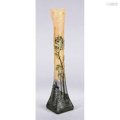 Bar vase, France, c. 1900, Legras