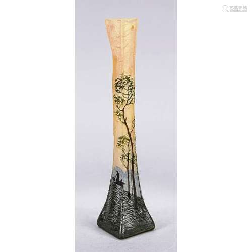 Bar vase, France, c. 1900, Legras