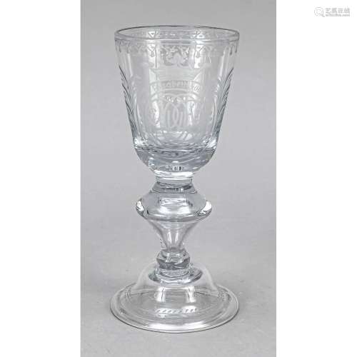 Goblet glass, probably Lauenstein