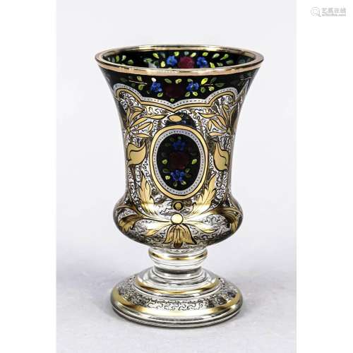Goblet glass, 20th century, round