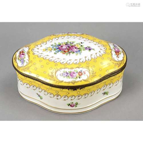 Lidded box, France, Sevres imitat